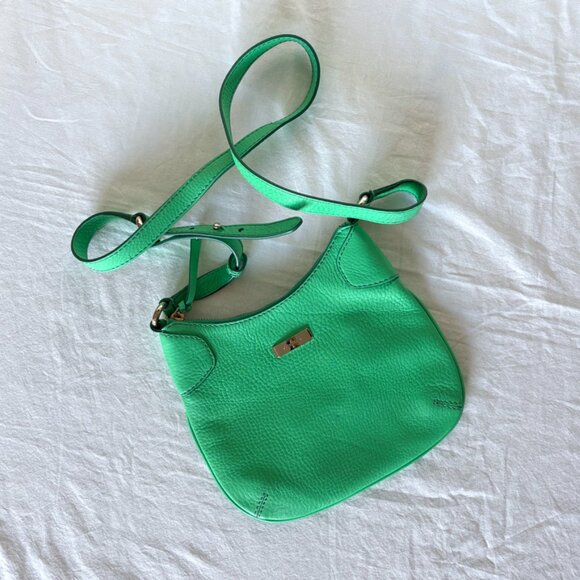 NWOT Cole Haan Green Leathe Shoulder Bag | Cross Body Handbag - Picture 7 of 14